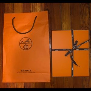 HERMES Shopping Bag, Box and Ribbon
